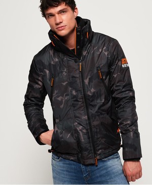 Superdry Polar SD-Windattacker Férfi Kabát Camo/Narancssárga | TJVFO0683